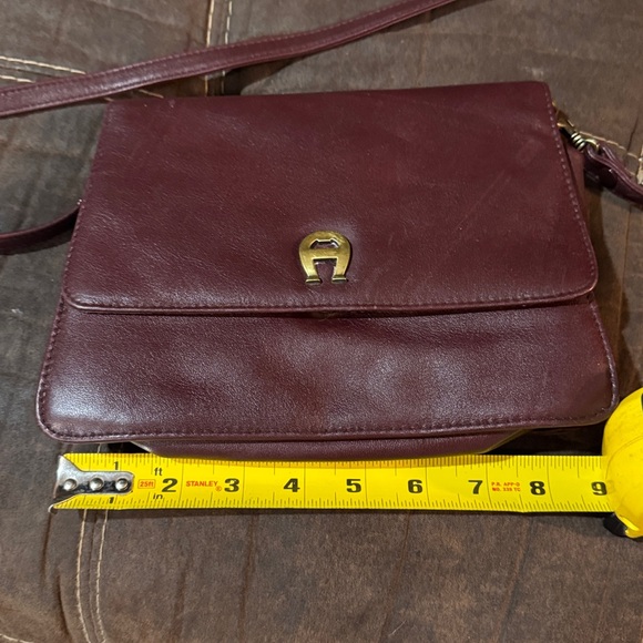 Etienne Aigner Dark Brown Leather Shoulder Bag - Picture 6 of 16